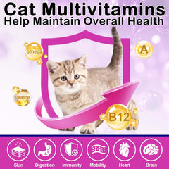 VOSIFSDIY cat vitamins treats pour shot for quick mixing with food.