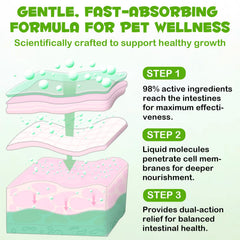 VOSIFSDIY Natural gut health support visual reflects a calm cat after meals.