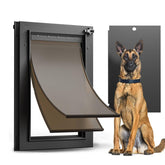 VOSOIR all-aluminum dog door exterior-frame demonstrates durable construction for reliable pet access.
