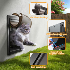 VOSOIR magnetic flaps highlight wind- and dust-resistance features.