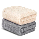 Vowanop cat blanket gray 16x24, cozy warmth for small pets