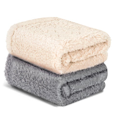 Vowanop cat blanket gray 16x24, cozy warmth for small pets