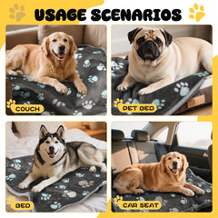 Vowanop washable dog blanket demonstrates easy care after adventures.