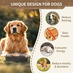 VOXGET grooves for spreadables—holds peanut butter for tasty licking sessions