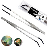 VryaSang tongs with straight tips for precise feeding of reptiles.