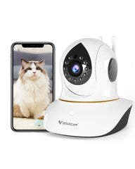 VSTARCAM dual WiFi antennas ensure a stable, responsive pet-monitoring connection.