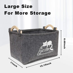 Vumdua cat toy box offers large capacity for toys and accessories