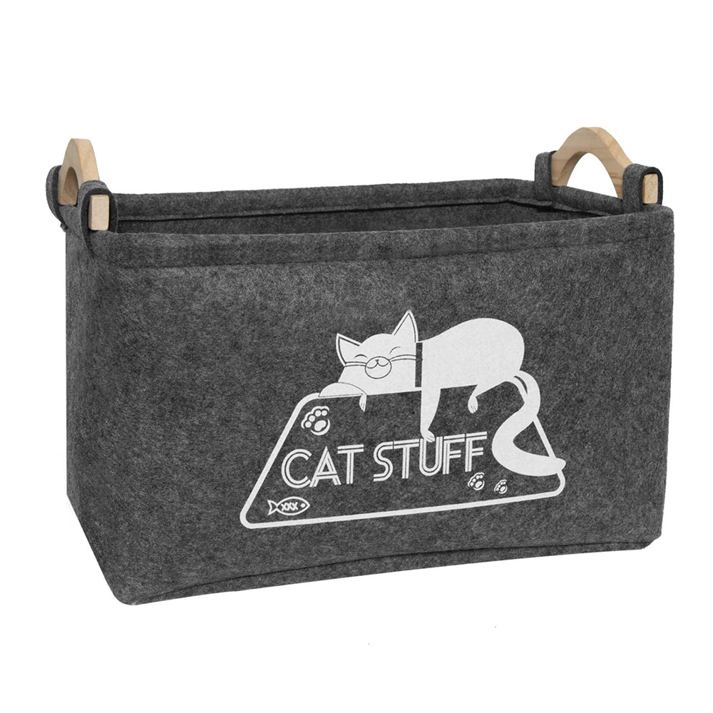 Vumdua cat toy box with top frame maintains upright shape for easy access