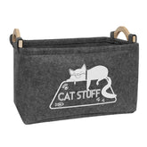 Vumdua cat toy box with top frame maintains upright shape for easy access