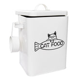 Vumdua pet food storage container with airtight lid keeps kibble fresh and organized.