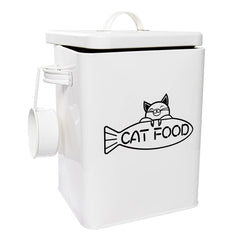 Vumdua pet food storage container with airtight lid keeps kibble fresh and organized.