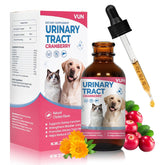 VUN dog-cat uti treatment bottle packaging showing natural urinary health support.
