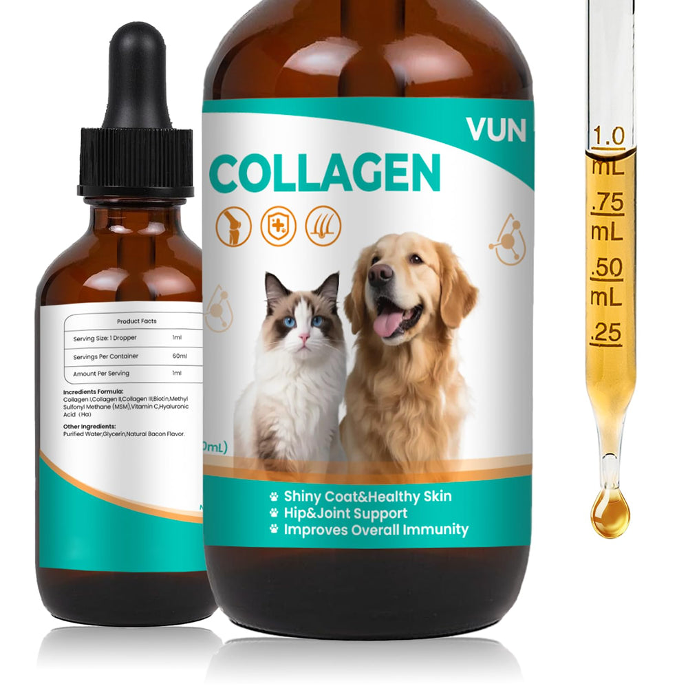 VUN Liquid Collagen Drops bottle pour for easy dosing
