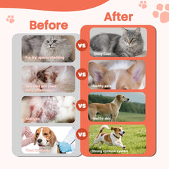 VUN Yeast Treatment salmon flavor label highlights palatable support for pets.
