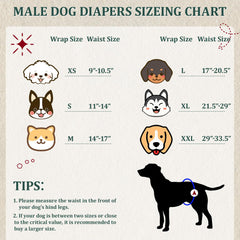 VUNCESSIN XS pattern 3 dog diaper adds style while containing accidents