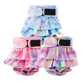 VUNCESSIN reusable dog diapers with rose pattern provide stylish protection for indoors and accidents