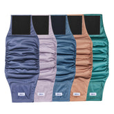VUNCESSIN reusable dog diapers XS pack 5 patterns for stylish, mess-free training.