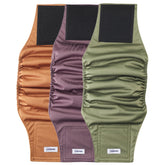 VUNCESSIN washable dog diapers front view with adjustable fit for large male dogs.