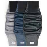 VUNCESSIN washables: pack-3-patterns for stylish, reusable male dog diapers during training