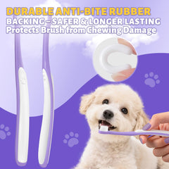 VVHOMIFE curved ergonomic handle improves reach to back molars.