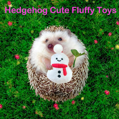 VZqola Christmas hedgehog foraging toy promoting exploration and stimulation.