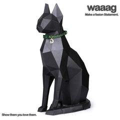 WAAAG cat collar closeup buckle showing safety breakaway feature for quick release.
