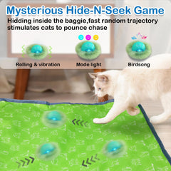 Waaiio toy emits chirping bird sounds to engage hunting instincts during play