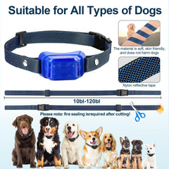 Wacnem Citronella Bark Collar 2-Pack blue rechargeable battery enables quick daily charging.