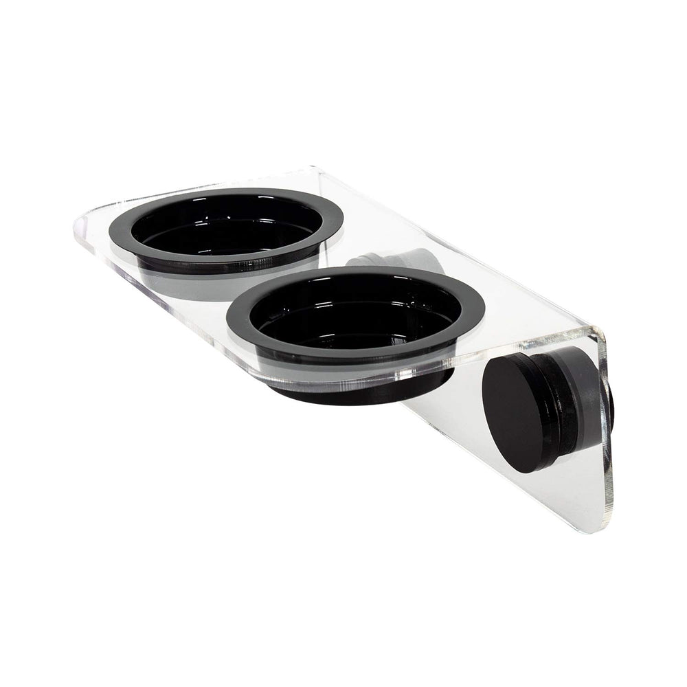 WACOOL Magnetic Reptile Ledge assembled on a tank for stable feeding.