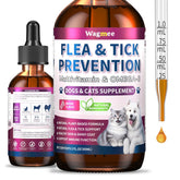 Wagmee flea & tick drops bottle prepared for daily pet care.