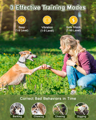 Wagnation collar Beep mode demonstrated for gentle warning cues.