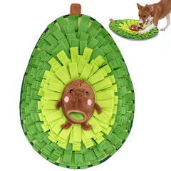 Wagorific Snuffle Mat Avocado Pal XXL front view supports slow feeding and enrichment.