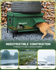 Wagstro heated cat house escape door detail emphasizes safety and access for feral cats