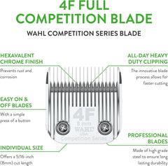 Wahl Animal 4F blade chrome finish highlights rust protection benefits