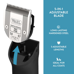 Wahl blade with cool-running tooth geometry to reduce heat
