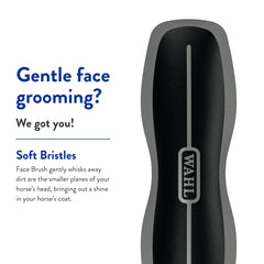 Wahl equine grooming face brush detail for small facial areas