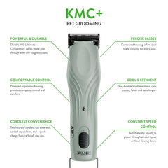 Wahl KMC+ clipper 2-speed switch enables versatile grooming options