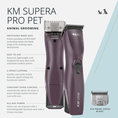 Wahl Pro Animal KM Supera lockguard blade swap demonstrates safe, quick blade changes