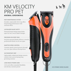 Wahl Pro Animal KM Velocity detachable blades enabling fast blade changes