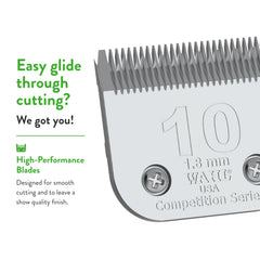 Wahl professional animal clipper with blade setup ready for trimming