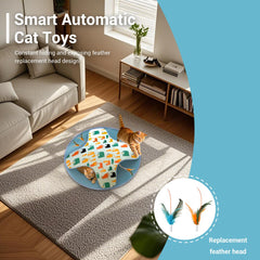 WAKHJAKT cat toy LED rainbow lights close-up for stimulating nocturnal chasing.