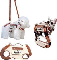 Wakytu dog lift harness front view shows secure fit for daily car rides.