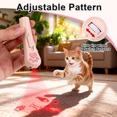 Walfront cat toys wheel dial close-up highlights pattern switch for varied chase.