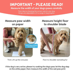 Walkee Paws twist-proof grip keeps socks in place during movement.