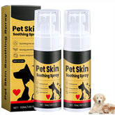 Wanban pet skin treatment spray bottle offering soothing relief for itchy pets.