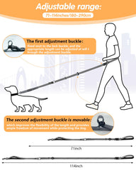 WANFIRE leash used as shoulder-carry for hands-free control.