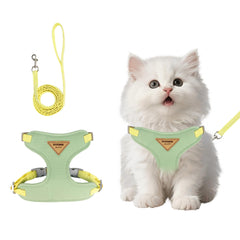 Wanheart cat harness green escape-proof design for secure daily outings.