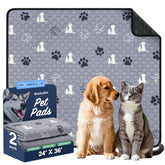 WanpeeGoo almohadilla lavable para perros, 2 unidades, ideal para entrenamiento y protección de superficies.