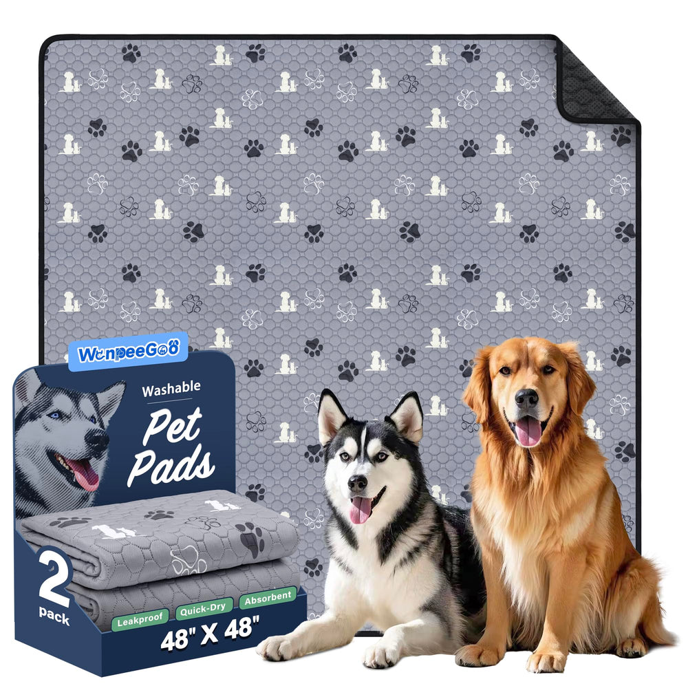 WanpeeGoo washable pee pads 2-pack ready for home training and quick cleanup