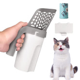 WAONIQ Pooper Scooper with cat litter scoop and bags ready for quick disposal